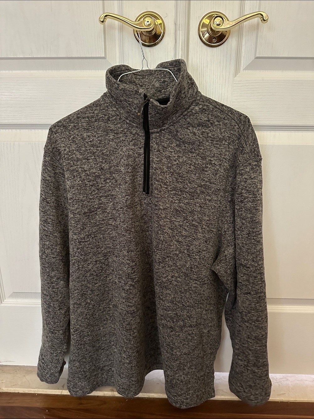 Men's brown Quarter-Zip Sweater Pullover